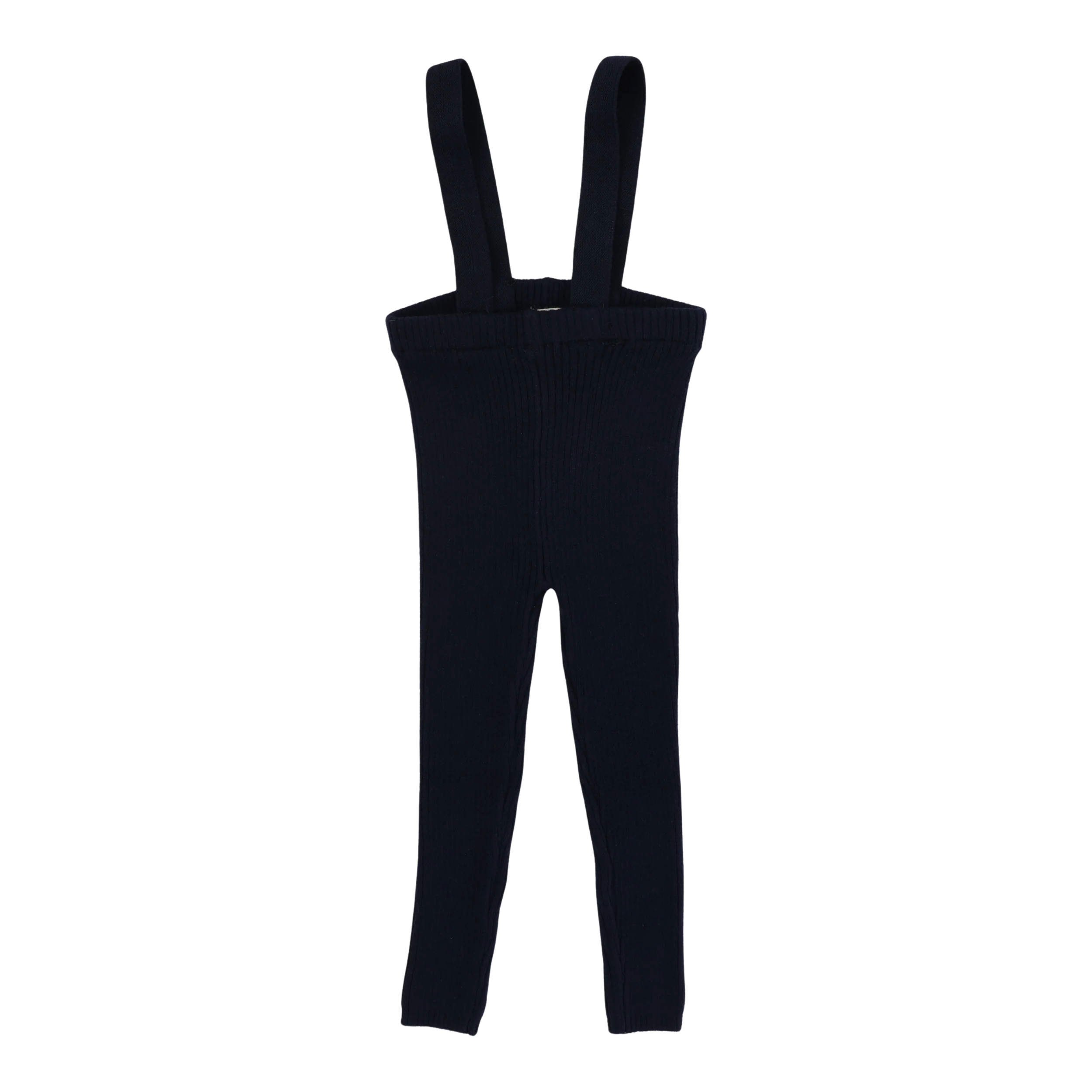 Knit Suspender Leggings - Black - Image 5