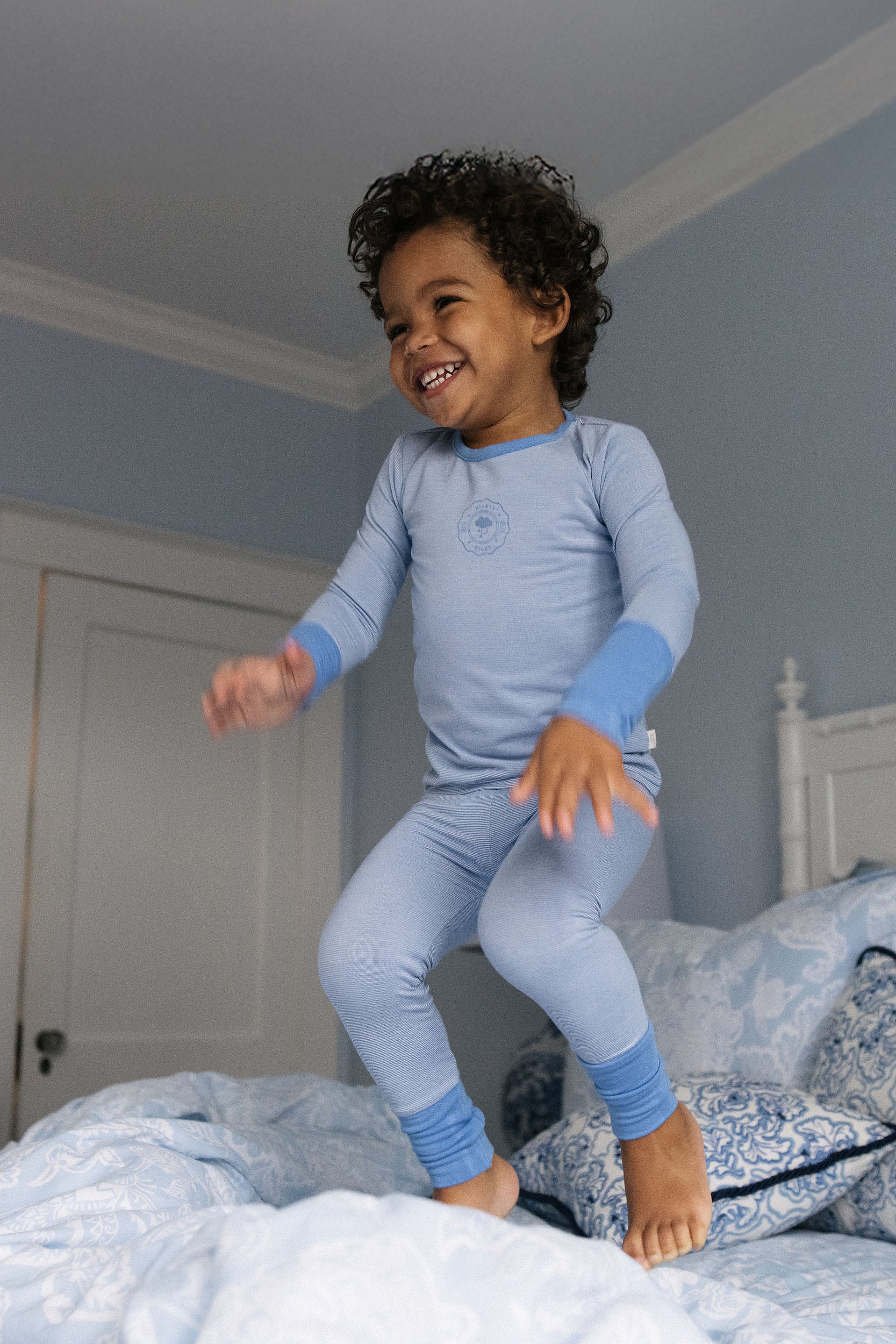 Striped Lounge Set-Frsh Blu Stripe - Image 3